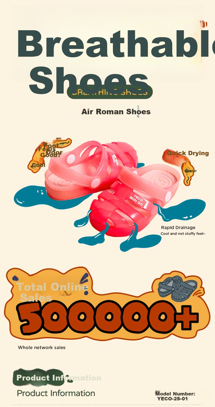 YECO MINI DD Kids Roman Jelly Shoes Girls Sandals Boys Beach Shoes Gradient Pink Size 23 1