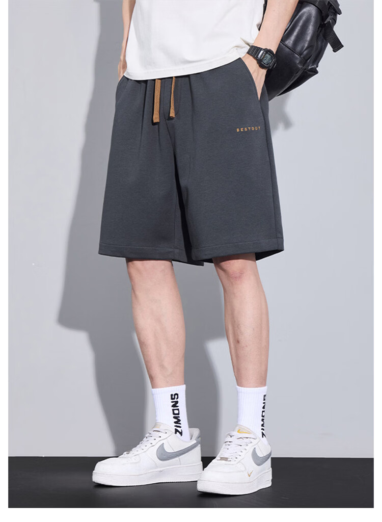 MARK FAIRWHALE Men's Summer Casual Loose Fit Five-Point Thin Straight-Leg Sports Travel Shorts 2