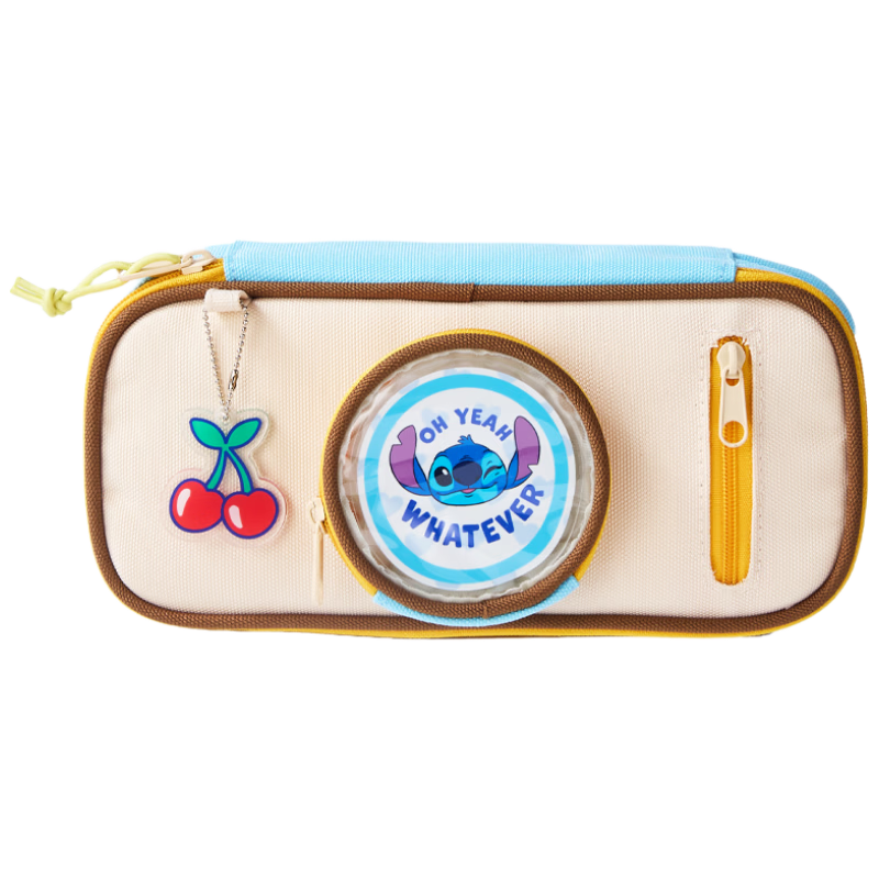 Disney Stitch Pencil Case High-Capacity Ins Style Stationery Box Boys Girls School Pencil Bag Birthday Graduation Gift