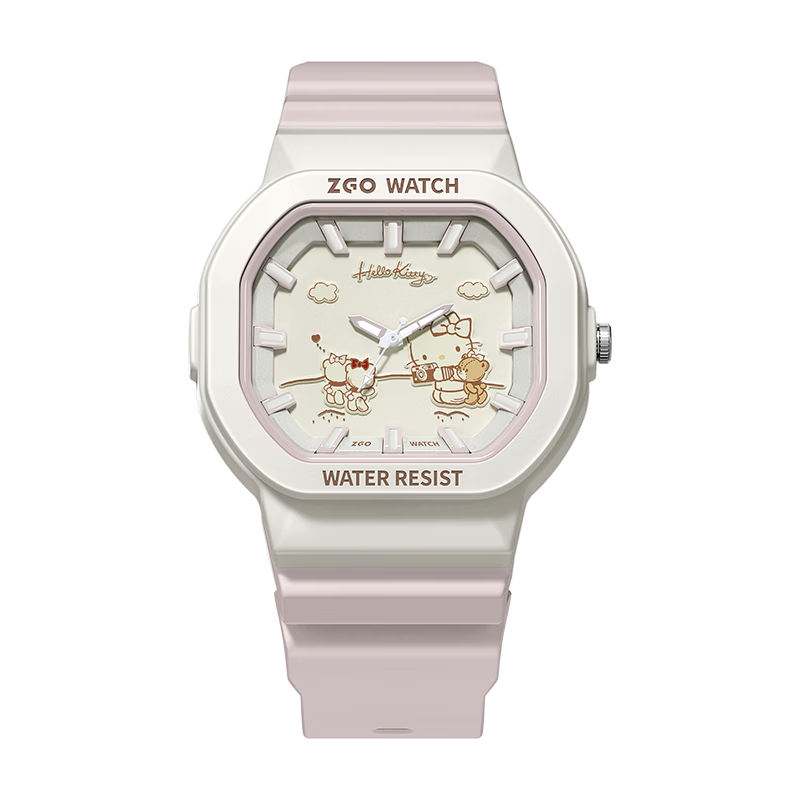 Hello Kitty Girls' Watch for Students, Kids, Waterproof Luminous Sanrio Birthday Gift for Girls 356