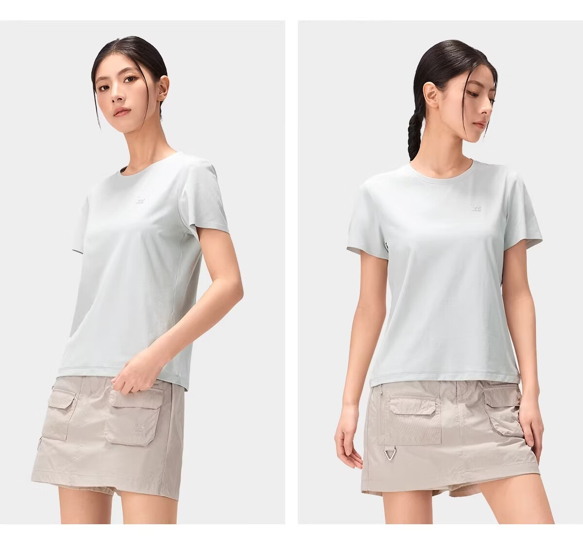 CAMEL Outdoor Quick-Dry T-Shirt Men 26 Spring Summer Breathable Stretch 5A Antibacterial Hiking Sun Protection Top Women 1052 41