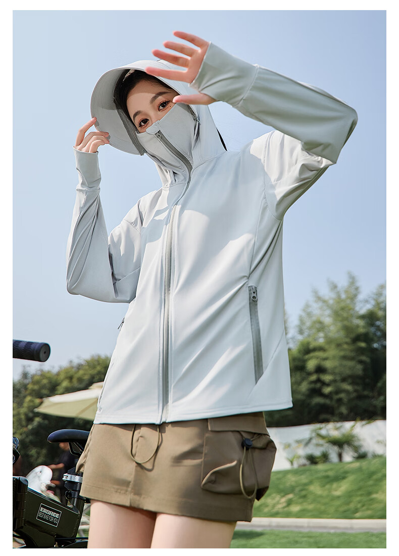 Combo Women's UV Protection Sun Shirt Summer New Cool Breathable High SPF Outdoor Sun Jacket Skin Coat 26