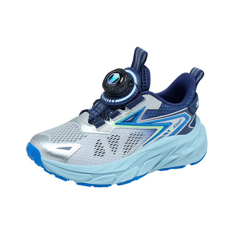 BIG WASP Kids Sports Shoes 2026 New Boys Running Shoes D112621008 Sea Blue Grey (Single Mesh) Size 38
