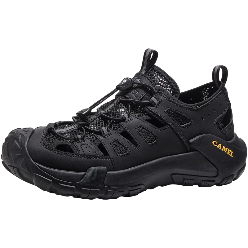 CAMEL Anti-collision Breathable Creek Walking Outdoor Hiking Men's Sandals G16M342029 Night Black Size 42