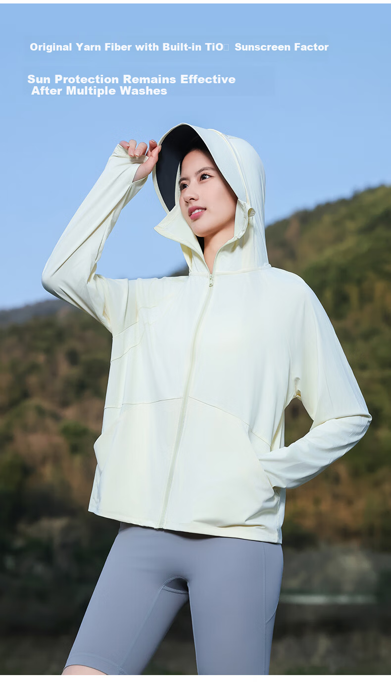 Combo Summer New Self-Operated Women's Sun Protection Jacket UV Protection Outdoor Breathable Thin Ice Silk Cycling Coat Sunproof Clothing 17