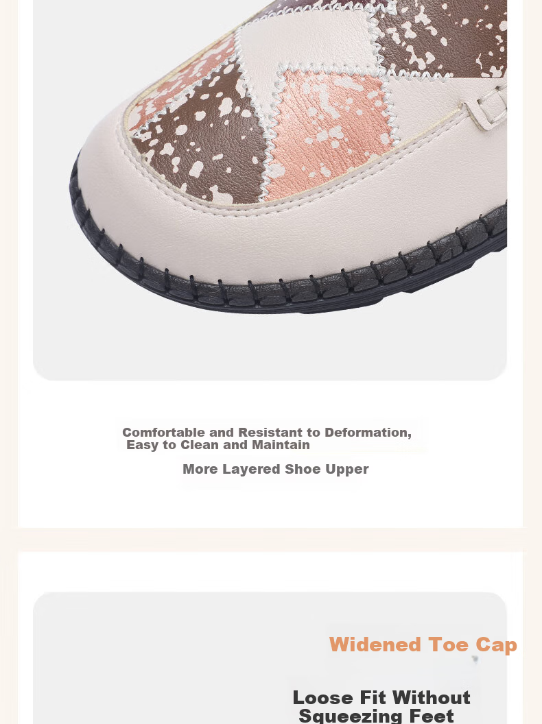 TAIHEYUAN Spring Summer Women's Slip-On Breathable Non-Slip Soft Sole Comfortable Loafers for Middle-Aged and Elderly Moms 12