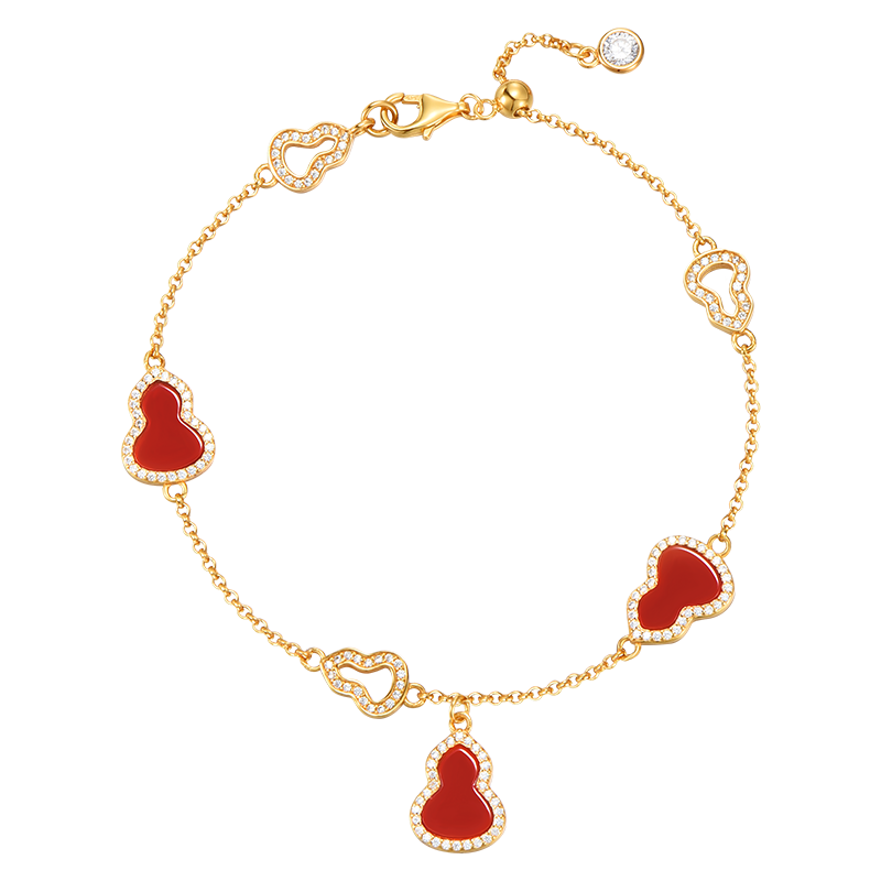 Aideyueding [Five Wealth Gods] Bracelet for Women, Fortune-Attracting Blessings, Light Luxury Chinese Style, Anniversary Birthday Gift for Girlfriend on May 20