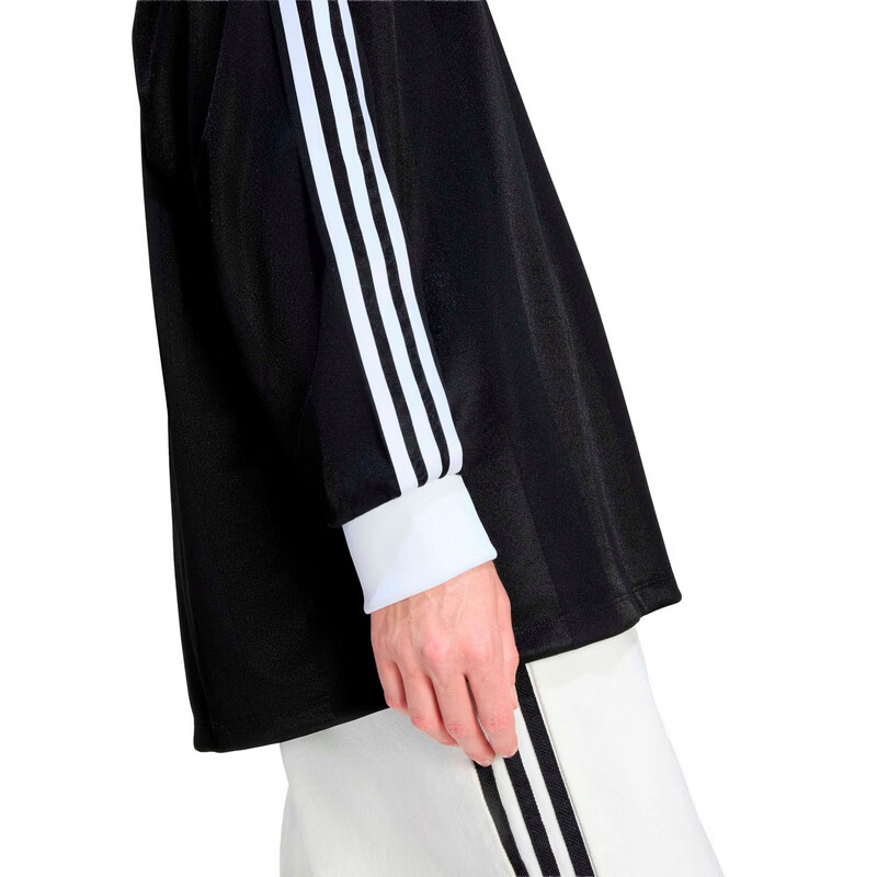 Adidas Originals Women's 3S JAQUARD LS Long Sleeve Top KD2897 Black XL 6