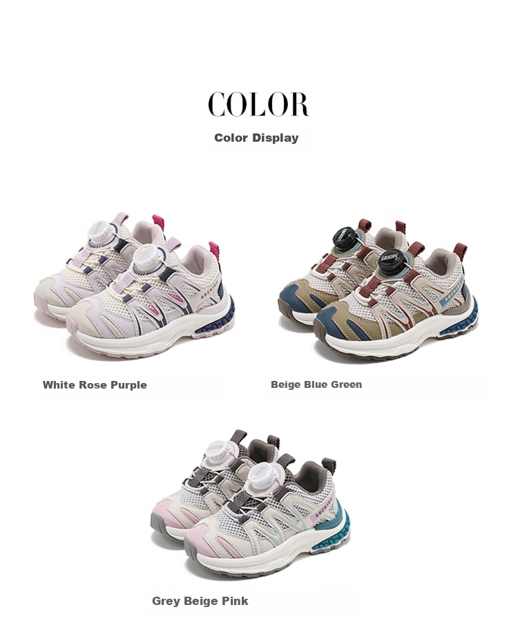 ABC KIDS Children's Sports Shoes Autumn Kids Casual Boys Girls Outdoor Running Shoes 3534 Gray/Pink 32 2