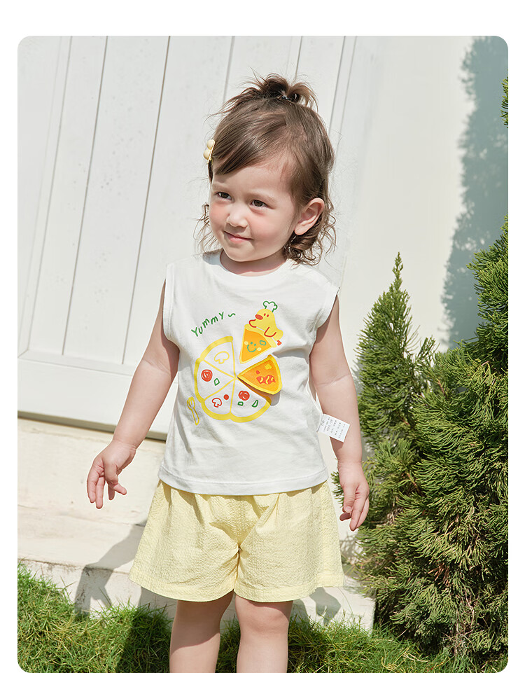 Balabala Baby Sleeveless T-Shirt Vest Girls Boys Infant Clothing 2026 New Summer Cotton Soft Top 19