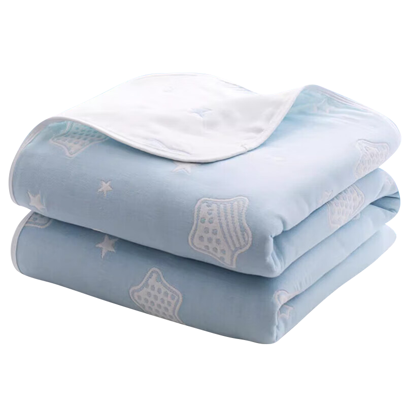 Wuyinliangpin Class A Pure Cotton Gauze Blanket, Six-Layer Yarn Towel Quilt, Summer Thin Cotton Cool Quilt, 200*230cm