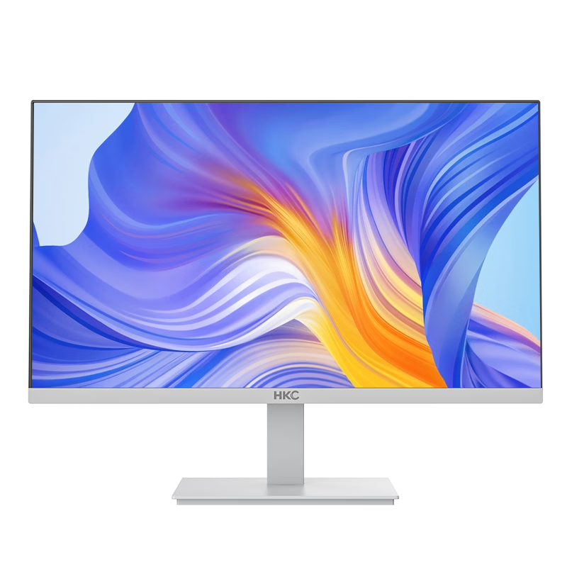 HKC 27-inch 2K 144Hz High Refresh Rate IPS Panel HDR10 Low Blue Light Eye Protection P3 Wide Color Gamut Three-Sided Micro-Edge White Desktop Office Monitor V2719QW