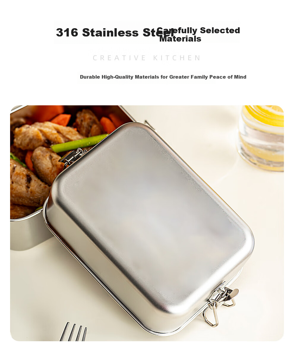 KATEI STORY Japanese Stainless Steel Lunch Box 316 Food Grade with Lid Office Worker Vintage Canteen Steamed Rice Bento Box 7