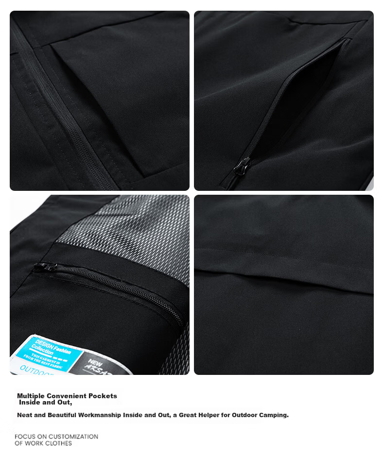 Miiow Men's Vest Spring Autumn Jacket Trendy Breathable Outdoor Sleeveless Quick-Dry Waistcoat Black 2XL 3