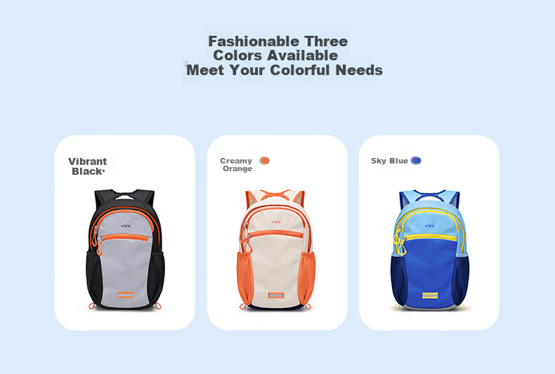 Vnine City Children's Backpack Ultra-Light Breathable School Bag for Boys and Girls Outdoor Study Travel Double Shoulder Bag 15