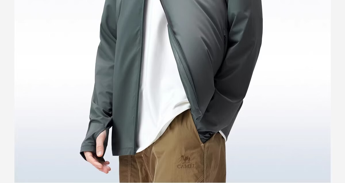 CAMEL Outdoor Sun Protection Jacket 2026 Spring Summer New Unisex Cooling Breathable Silver Coated Brim Coat Sun Protection 9007 13