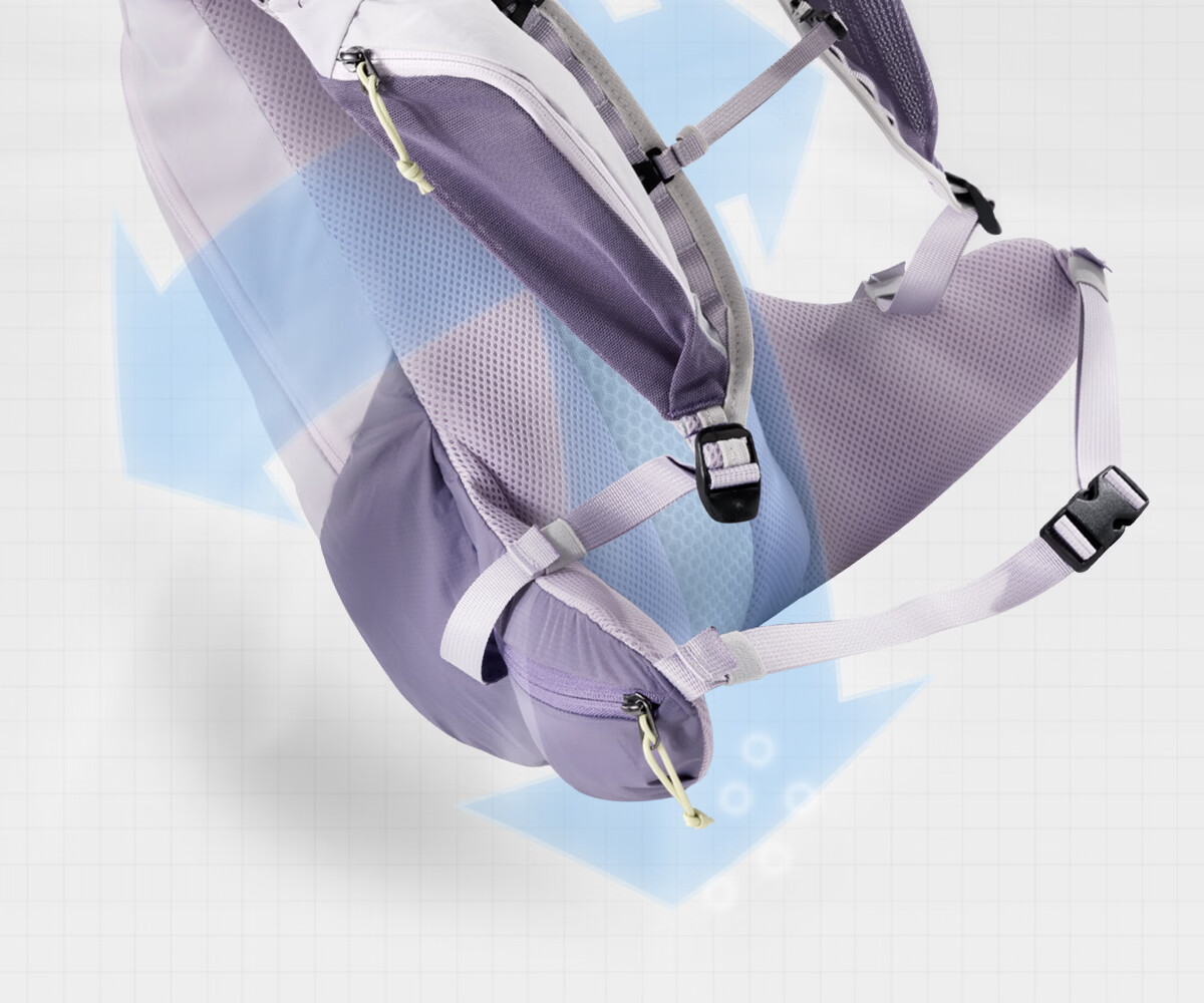 CAMEL Purple Vest Lightweight Travel Backpack Outdoor Hiking Cycling Mountaineering Bag 575C628004A 13