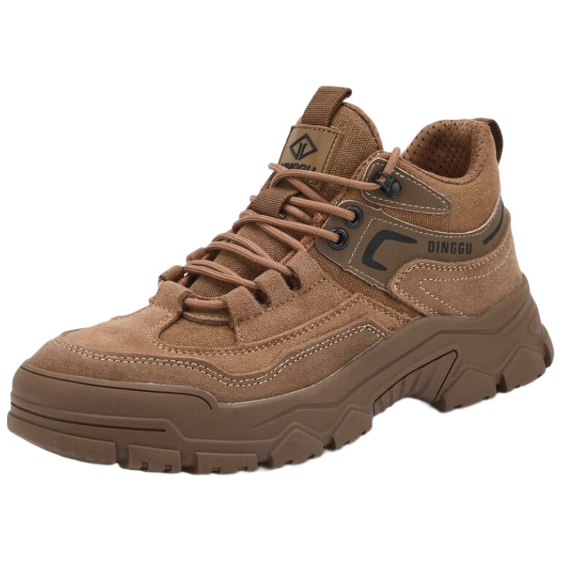 Dinggu Men's Work Safety Shoes JD1352ZGD44 High-top Anti-smash, Anti-puncture, Slip-resistant, Durable Winter Footwear for Long Standing