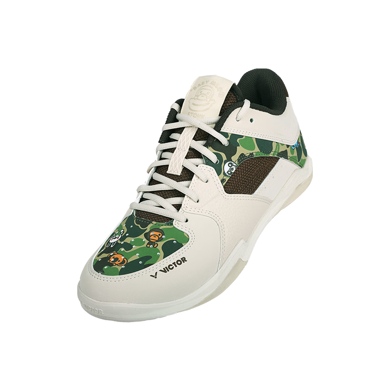 VICTOR Victory Badminton Shoes P8500CLS Professional Breathable Cushioning Wrap Sports Shoes Unisex White Size 40