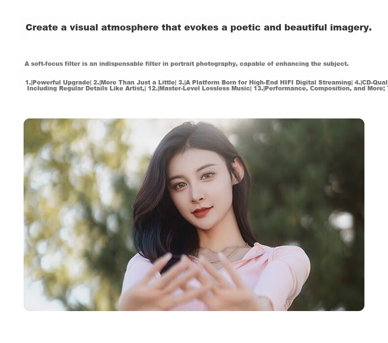 Kase White Soft Quarter Filter Soft Light Lens Soft Focus Lens Hazy Lens Portrait Beauty Lens Camera Dreamy Creative Photography Filter 67mm 6