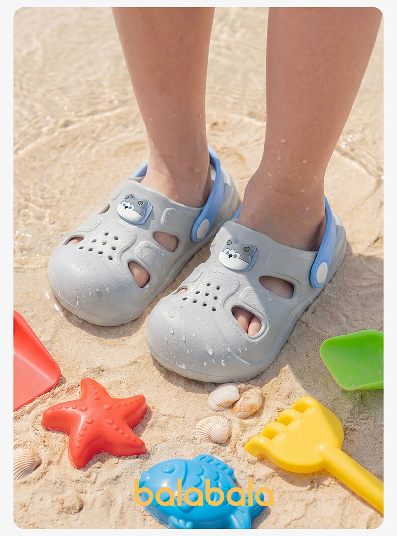 Balabala Kids Holey Slippers Girls Summer Baby Soft Sole Indoor Bathroom Shower Sandals Boys Beach Shoes Toddler 18