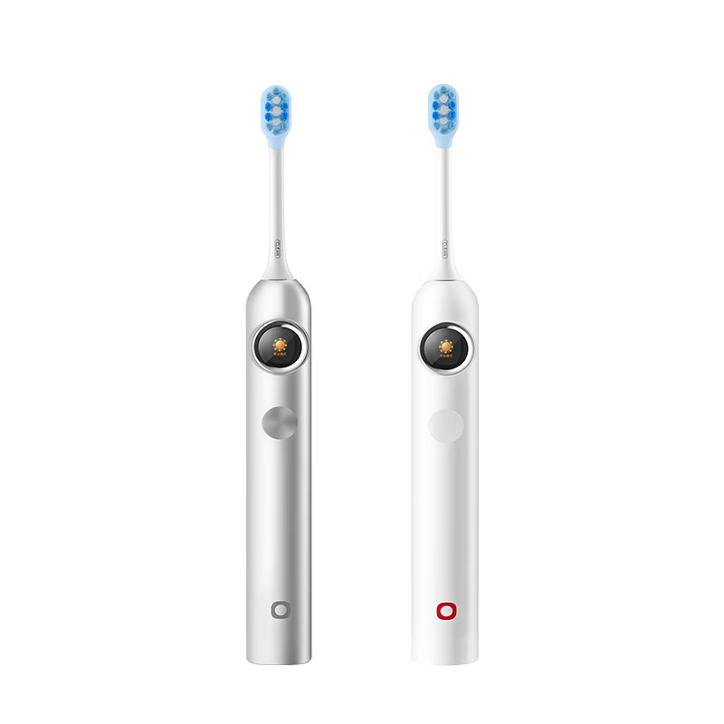 JD Jingzao Electric Toothbrush JZ9Pro Satin Silver Servo Vibration Deep Cleaning Gum Care Long Battery Life Smart Display Voice Guidance Birthday Gift for Boyfriend Girlfriend