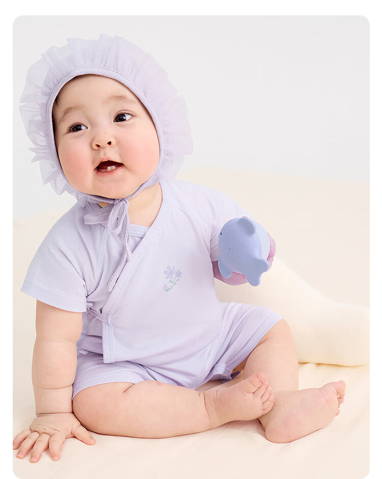 BALABALA Children's Clothing, Baby Romper, Infant Onesie, 2026 Summer New Style Two-Piece Set, Pure Cotton, Newborn Clothes, Thin And Soft 10