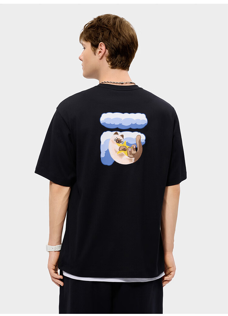 FILA FUSION Trendy Couple's Knitted Short Sleeve Shirt 2026 Summer Loose Fit Cool Cotton T-Shirt 52
