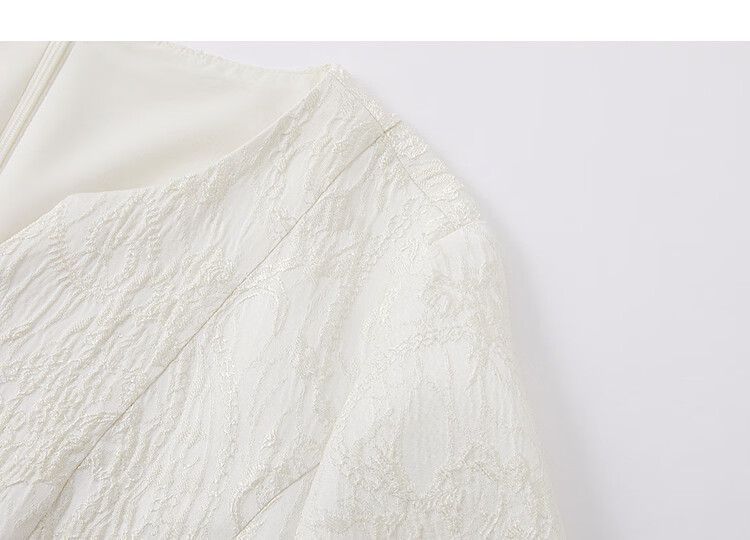 Demana "Moonlight Breeze" Spring National Style New Chinese Light Embossed Jacquard Waist-Cinching A-Line Slimming Women's Dress 13