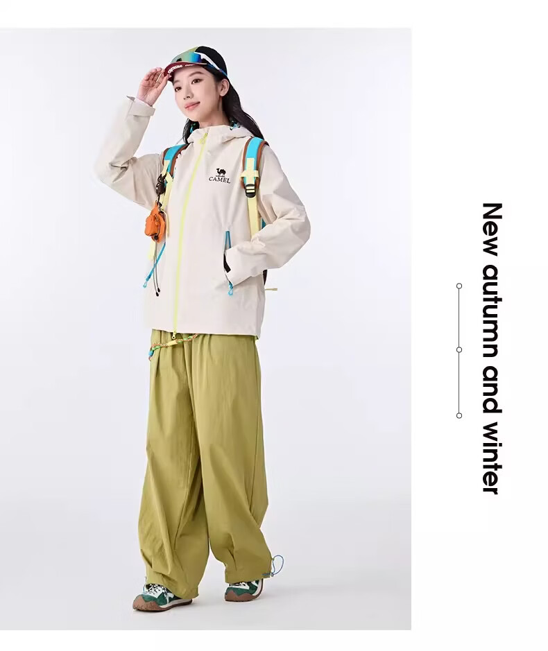 CAMEL [Wang Junkai Edition] Outdoor Single-Layer Windproof Waterproof Jacket 2026 Spring New Unisex B005 23