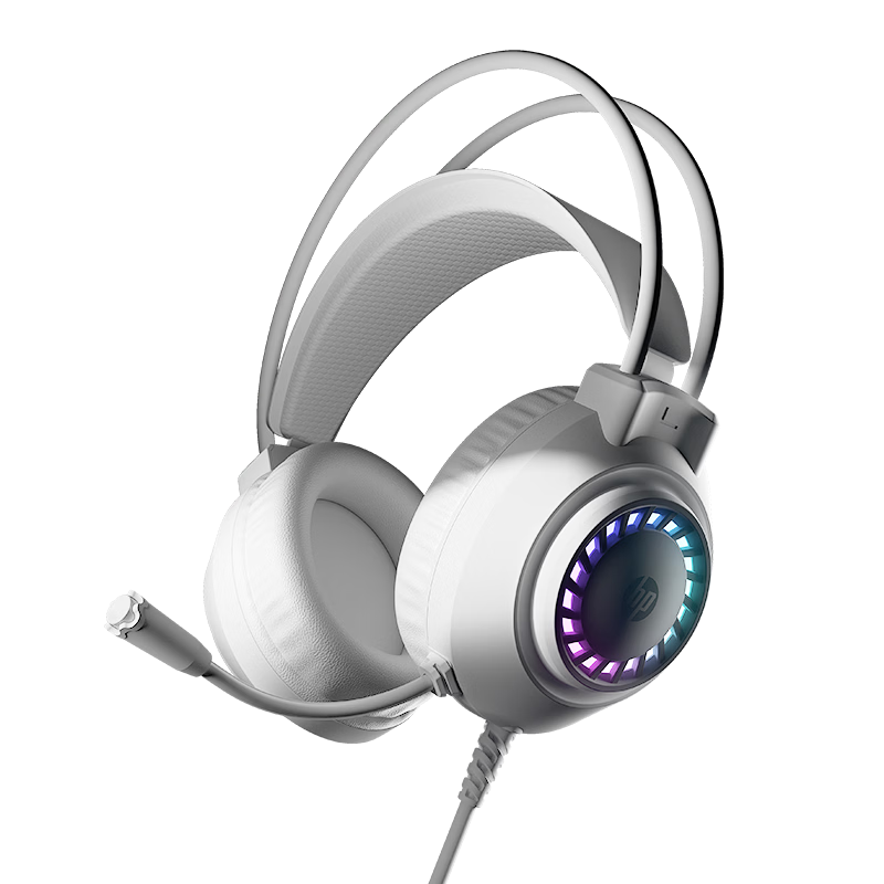 HP 1603 Over-Ear Headset with Microphone, HD Omnidirectional Pickup, 7.1 Virtual Surround Sound Gaming Headphones for FPS, PUBG, Valorant, Sound Localization