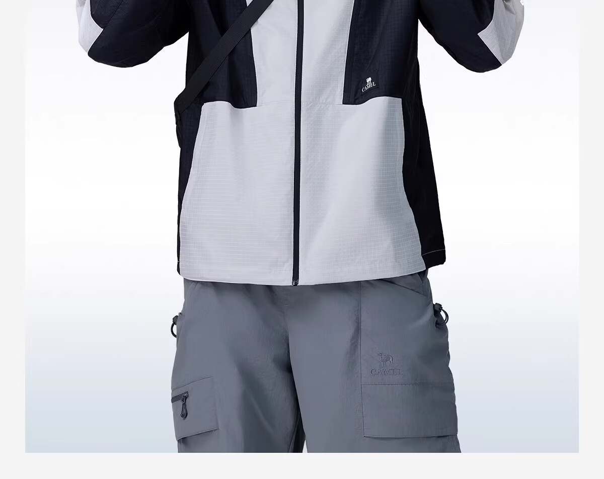 CAMEL Outdoor Sun Protection Jacket 2026 Spring Summer New Men's Breathable UV Protection Water-Repellent Sports Coat 9032 20