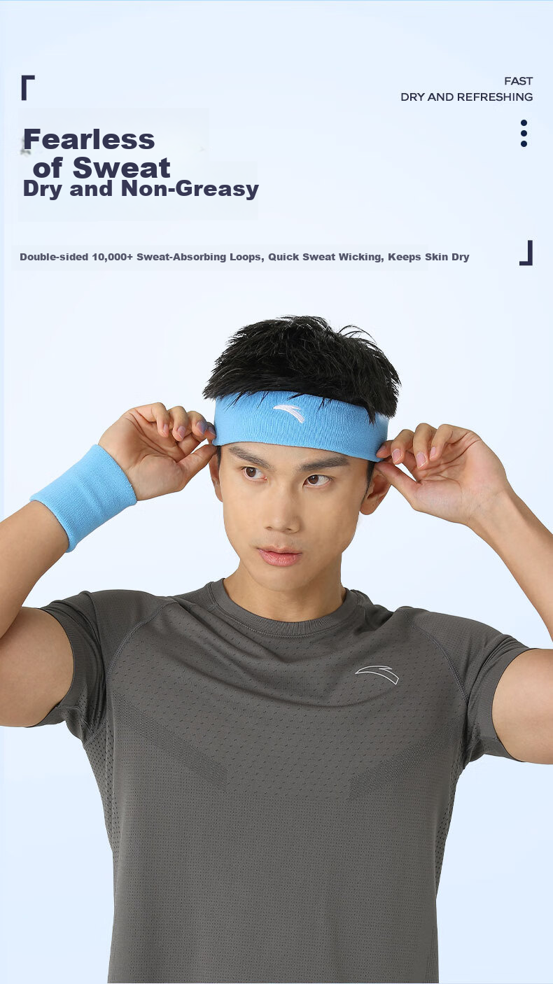 ANTA Wrist Support Sports Wristband Unisex Badminton Basketball Fitness Hand Wrist Protector Sprain Tendonitis Guard White 3