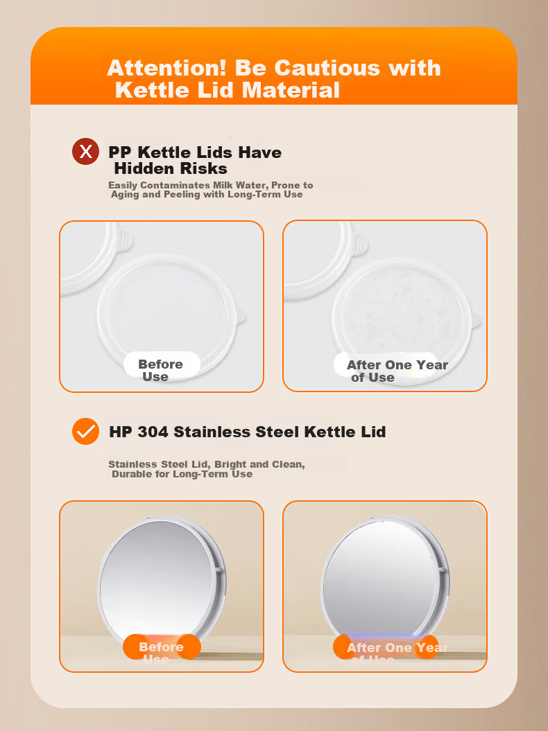 HP Thermostatic Kettle Baby Milk Warmer Formula Maker Hot Water Kettle Health Pot 6