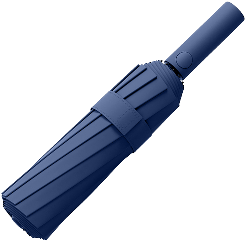 Maoli Fully Automatic Umbrella for Men And Women, Sun Protection Umbrella, Reinforced Windproof Folding Umbrella, Large Size Rain Umbrella, 72 Ribs, Blue