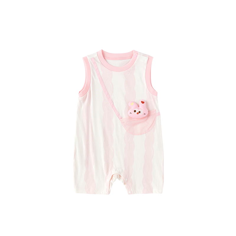 BALABALA Children's Clothing, Baby Romper, Newborn Onesie, Short-Sleeve Bodysuit, 2026 Summer Collection, Breathable Animal Design, Cute And Fu