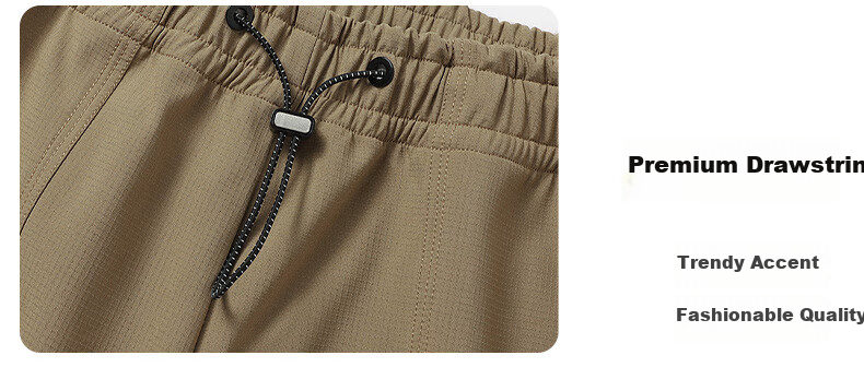 JEEP Men's Outdoor Windproof Waterproof Hiking Cargo Pants Loose Fit Khaki 4XL 3