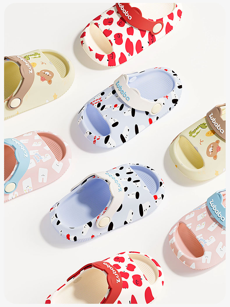 Pig Daddy Kids Clog Shoes Boys Summer Indoor Home Bath Non-Slip Girls Toddler Outdoor Sandals Star Blue Size 13 4