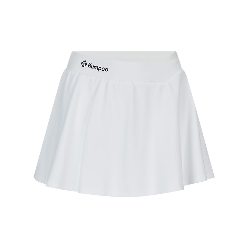 KUMPOO 26th Anniversary New Quick-Dry Fashionable Versatile Women's Badminton Skirt K261W-7181 White S
