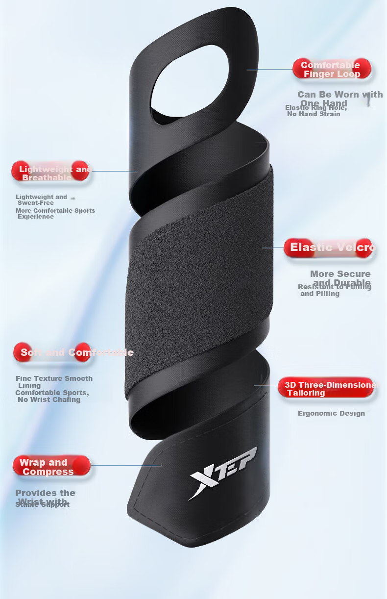 XTEP Wrist Support Braces (2-Pack) Fitness Tendonitis TFCC Wrist Guard Bench Press Wrist Stabilizer 7