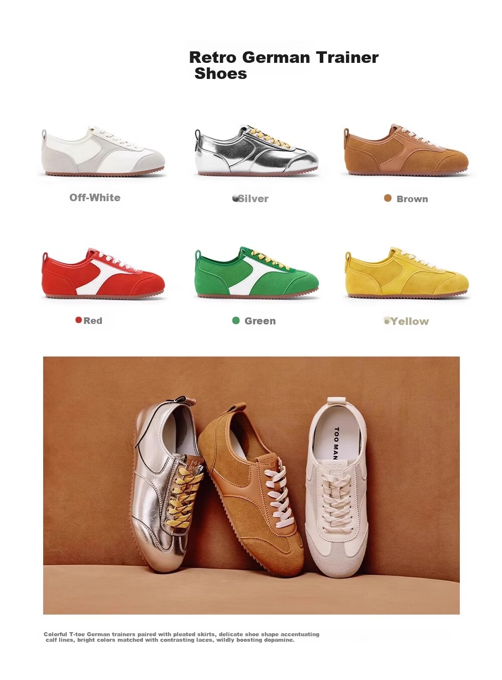 TOOMANYSHOES Celebrity Style Slip-On White Sneakers Sports Training Shoes Women Retro Casual Shoes Neon Street Red Size 38 2