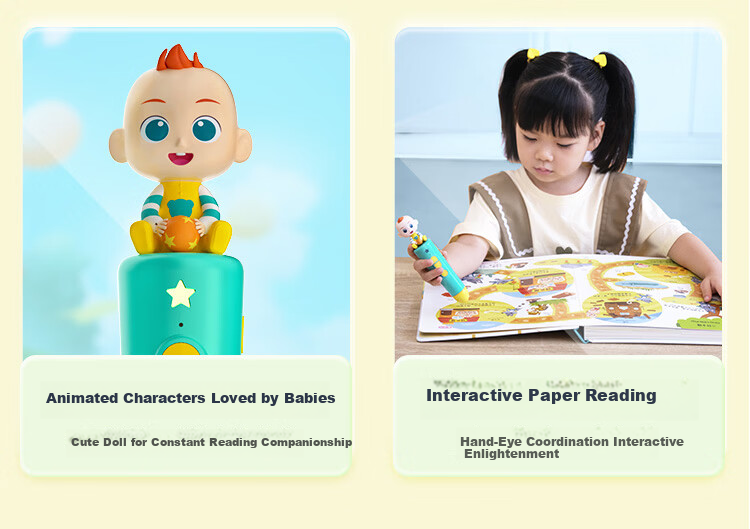BabyBus 3-4 Years Early Education Machine Kindergarten Literacy Reading Pen Educational Toy Gift for Boys and Girls Birthday New Year 3