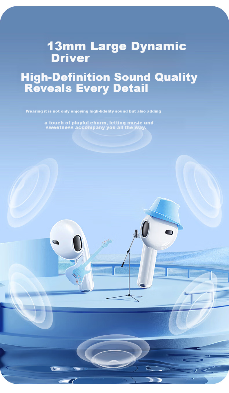 Aigo TQ10 Green Semi-In-Ear Wireless Bluetooth Sports Gaming Earphones Long Battery Life Noise Cancelling Whisper Beans 8