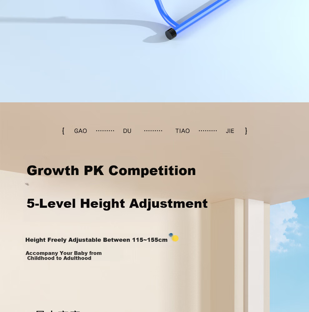 YICHIJIAN Children's Indoor Pull-Up Bar Foldable Home Kids Height Growth Fitness Equipment Set 21