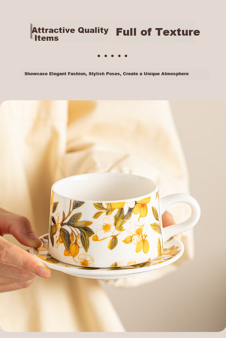 Gold Inlaid Jade Ceramic Mug High-Value Practical Coffee Tea Cup for Women Ins Style Birthday Wedding Gift 4
