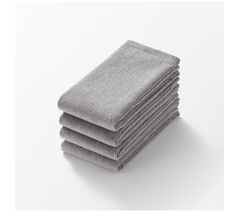MUJI Cotton Single-Sided Fleece 4-Pack Face Towels Beige 34cm x 85cm 5