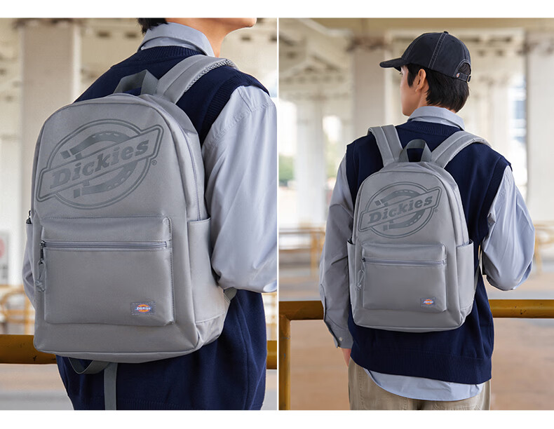 Dickies Backpack, Large Capacity Travel Bag for Women, Laptop Bag, Schoolbag for Female College Students And Middle School Students, Stylish Youth Pink 22
