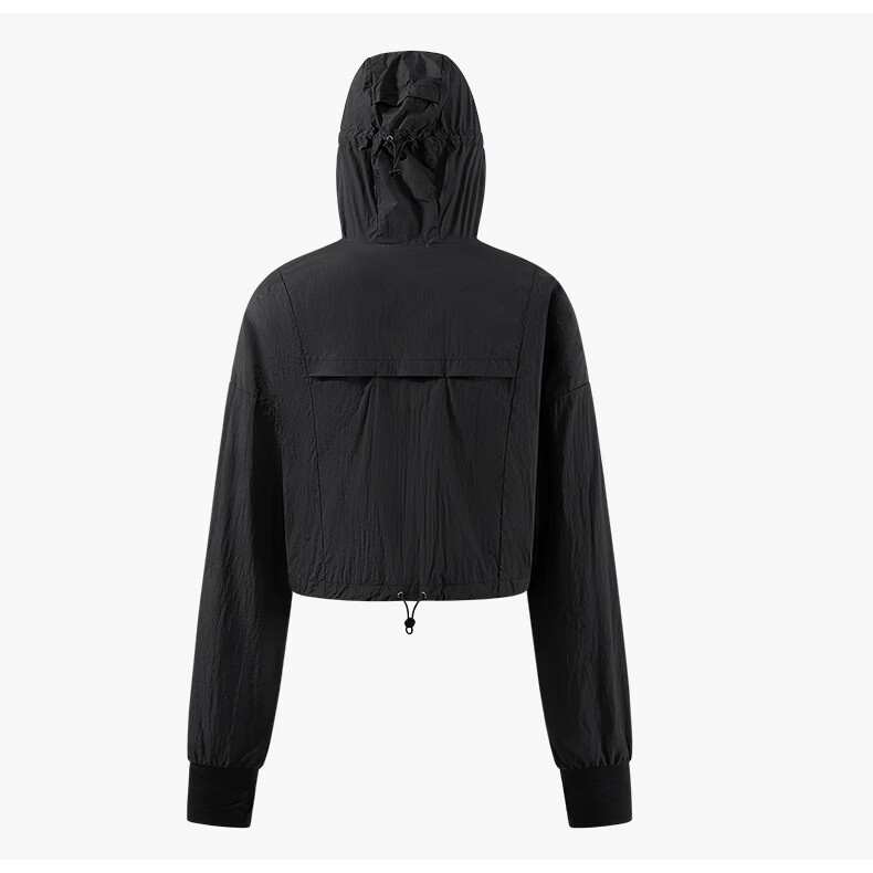 Charles Heart Summer Loose Fit Hooded Casual Women's Ice Cooling Breathable Slimming Versatile UPF50+ Sun Protection Jacket Black L 18
