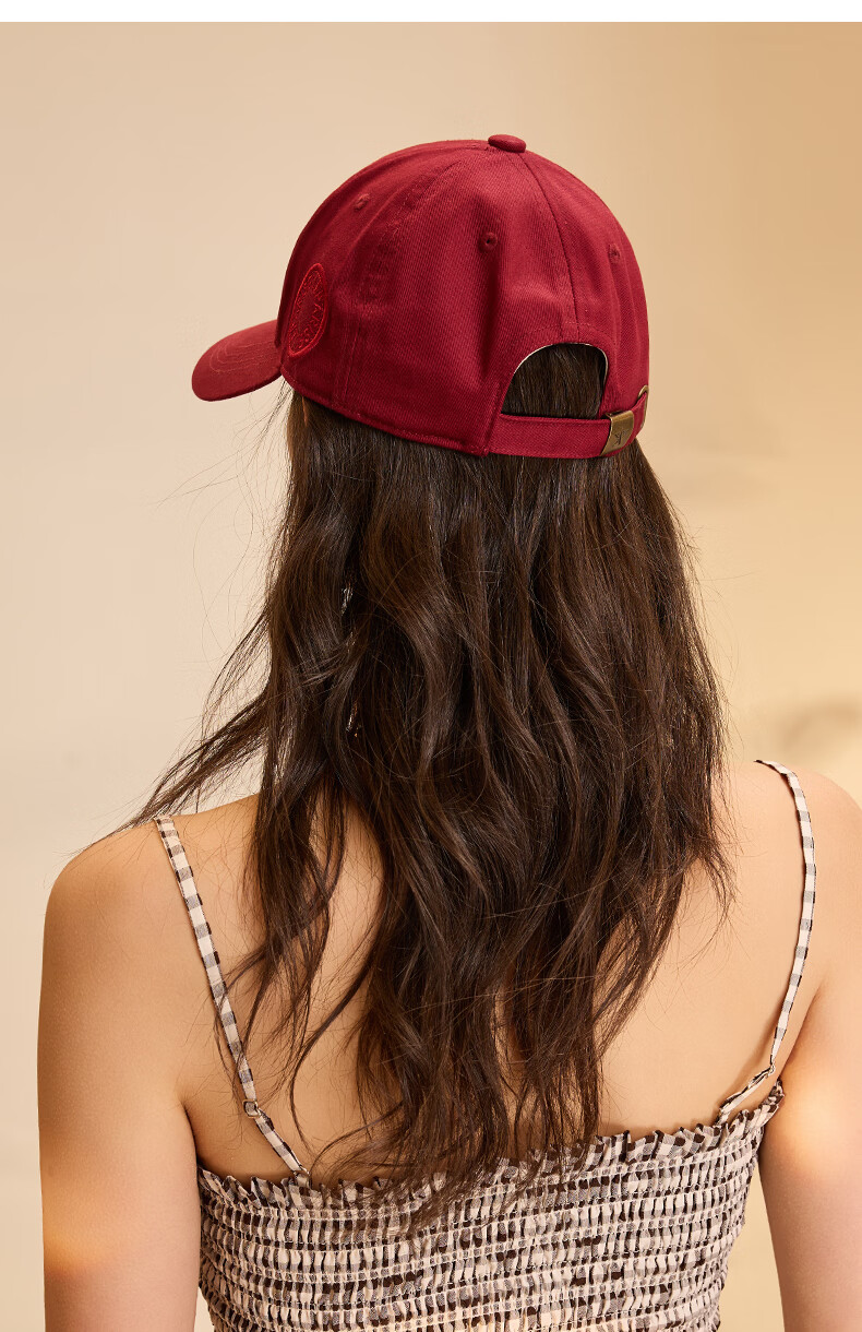 ELLE Baseball Cap for Women, All-Season Sun Protection Hat, Large Circumference High Crown Visibly Small Brim Cap for Men, Gift 21