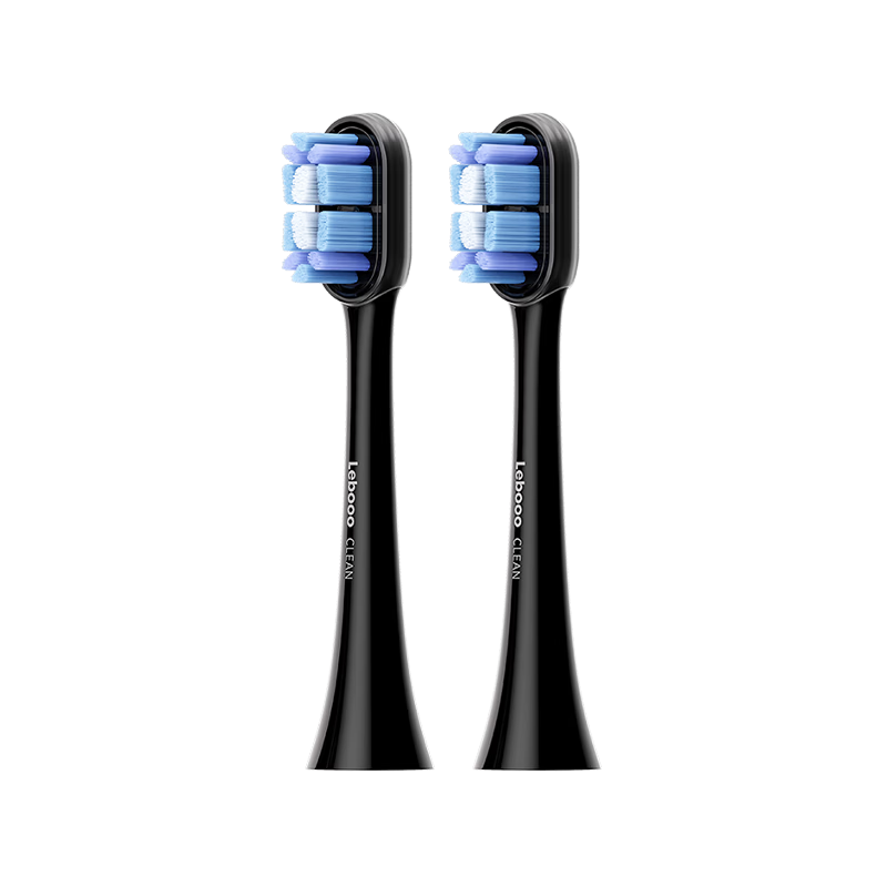 Hongmengzhixuan Libode Smart Electric Toothbrush Youyang Series, Toothbrush 2/Toothbrush 3 Brush Heads, Whitening And Cleaning with Shock Absorption, 2-Pack Black